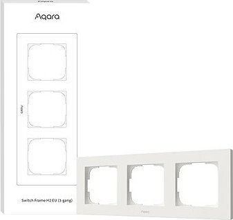 AQARA Switch Frame H2 EU (3-gang) (FE-X02D), biely