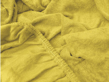 TEXTILOMANIE Froté plachta na posteľ Exclusive žltá 90 × 200 cm