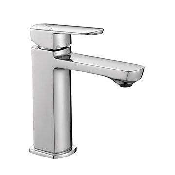 Laveo Calla stojanová umývadlová batéria s výpustom, chróm (BAC_022D)