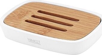 Nimco mydlovnička Badu biela – bambus BA 28059-05