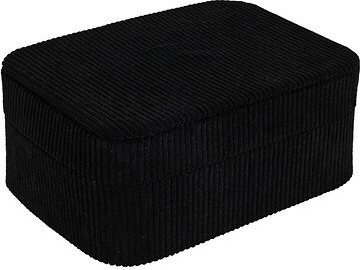 H & L Šperkovnica so zrkadielkom, 19 cm, čierna