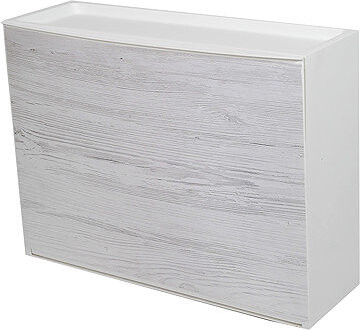 Belli e Forti Výklopný botník s imitací světlého dřeva, bílý