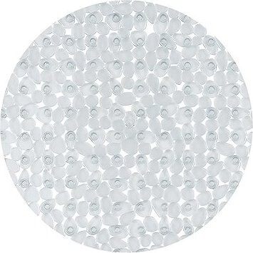 Spirella protiskluzová kulatá podložka do sprchy Riverstone, průhledná, 57 cm