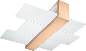 Brilagi – LED Stropné svietidlo HERA 2× E27/7,5 W/230 V drevo