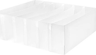 Compactor transparentný organizer do zásuvky na spodnú bielizeň Optimo, 6 priehradiek