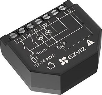 EZVIZ Inteligentný spínací WiFi modul T36-R100-WM (2ch, meranie spotreby)