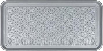 DuraHome – Odkvapkávač na obuv, 38 × 76 cm, Multicross, sivý