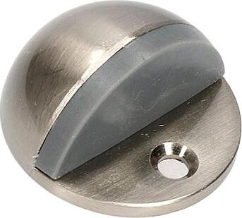 Zarážka dverná, priemer 45 × 25 mm, poniklovaná