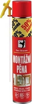 Den Braven Montážna pena rúrková RL 500 + 250 ml ZADARMO