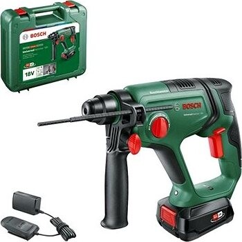 BOSCH Vŕtacie kladivo AKU UniversalHammer 18V, 1× 2,5 Ah + nab. AL1820, kufor 0.603.9D6.002