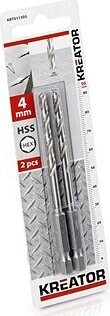Kreator vrták do kovu HEX 4,0 mm HSS