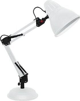 Aca Decor Retro stolná lampa Ufficio, biela