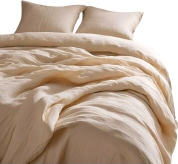 Dadka Obliečky mušelín 140 × 200, 70 × 90 cm krémové