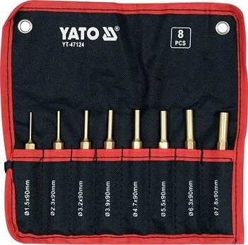 YATO Vyrážače 90 mm, mosadz, v sade YT-47170