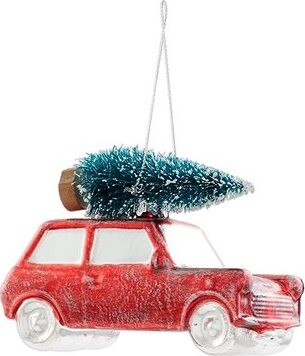 CLAYRE & EEF Vianočná ozdoba – Auto so stromčekom