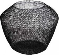 TEXTILOMANIE Čierne kovové tienidlo na sviečku Nerrah Black