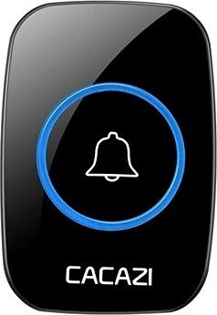 CACAZI A10 bezdrôtový 1× prídavné tlačidlo – čierne