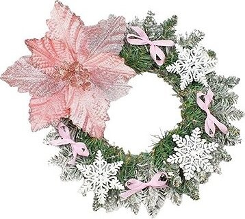 LAALU Vianočný veniec – princezná Maja, 30 cm