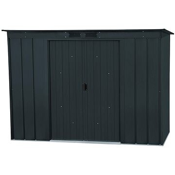 DURAMAX Domček záhradný PENT ROOF ECO, antracit 181 × 263 × 124 cm