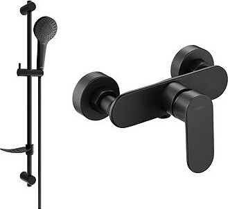 MEXEN Milo DF05 sprchová batéria s príslušenstvom, čierna (7134R05-70)