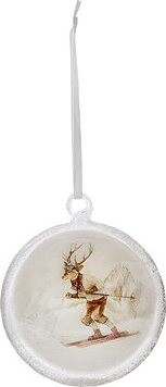 CLAYRE & EEF Vianočná ozdoba – Jeleň na lyžiach