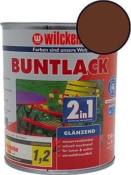 Wilckens Vodou riediteľná univerzálna akrylátová lesklá farba 2 v 1 hnedá, WI.10481100050