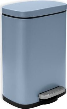 Spirella pedálový odpadkový kôš Akira, matný hmlovo modrý, oceľ, 5 l