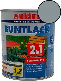 Wilckens Vodou riediteľná univerzálna akrylátová matná farba 2 v 1 tmavo sivá, WI.12470100050