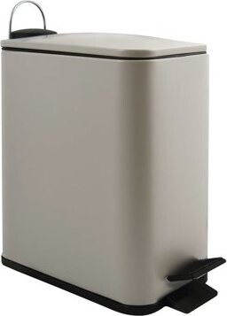 Spirella pedálový odpadkový kôš Erik, matný sivohnedý, oceľ, 5 l