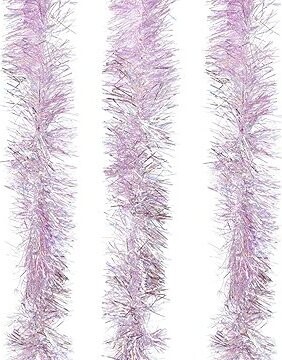 DOMMIO Řetěz růžový s laser efektem, 2 m, 3 ks