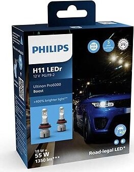 Philips LED žiarovka H11 Ultinon Pro6000 Boost