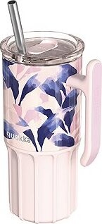 Quokka Umi so slamkou 720 ml Blue Feather