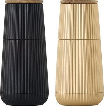 AdHoc Scape Sada mlynčekov na korenie a soľ, čierna & zlatá, výška 123 mm