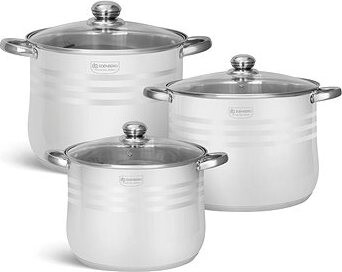 Alum Sada hrncov z nehrdzavejúcej ocele 6 ks L