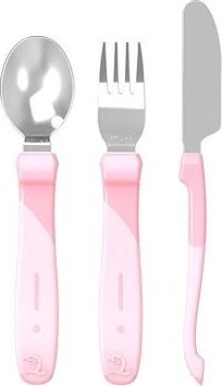 TWISTSHAKE Učiaci príbor nerezový – ružová