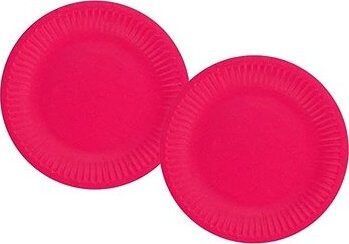 GODAN Papierový tanier tmavoružový 18 cm, 12 ks