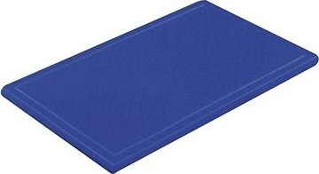 Gastro Doštička na krájanie plastová 40 × 30 × 1 cm, s drážkou, modrá