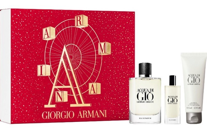 Giorgio Armani Acqua Di Gio Pour Homme - EDP 125 ml (plniteľná) + sprchový gél 75 ml + EDP 15 ml