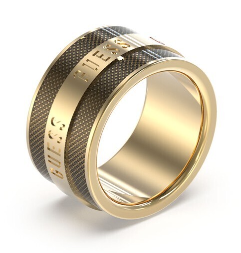 Guess Fashion pozlátený prsteň Legacy JUMR03209JWYGBK 62 mm