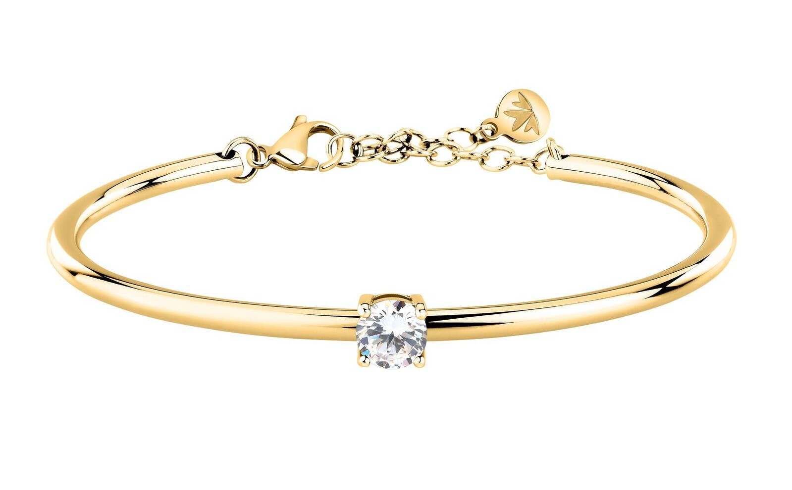 Morellato Pevný pozlátený náramok s čírym zirkónom Cerchi SAKM97