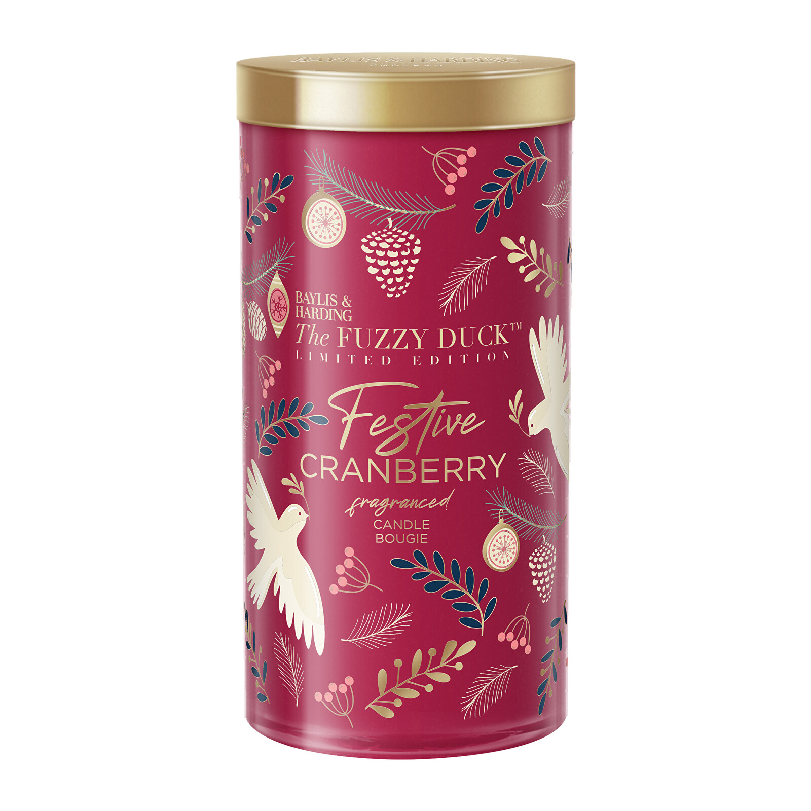 Baylis & Harding Vonná sviečka Zimné kráľovstvo Festive Cranberry (Fragranced Candle) 390 g