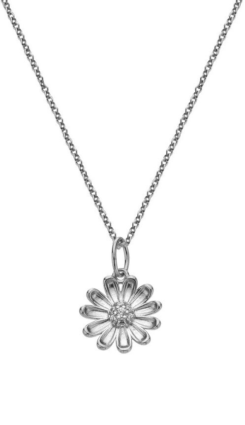 Hot Diamonds Strieborný náhrdelník so zirkónmi Thank You Silver Whisper SWP012 (retiazka, prívesok)