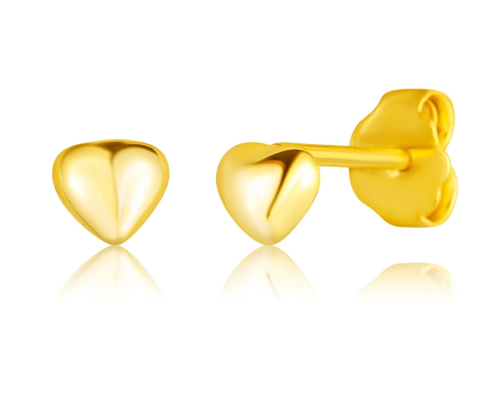 JVD Drobné pozlátené náušnice Srdiečka SVLE3264XF3GO00