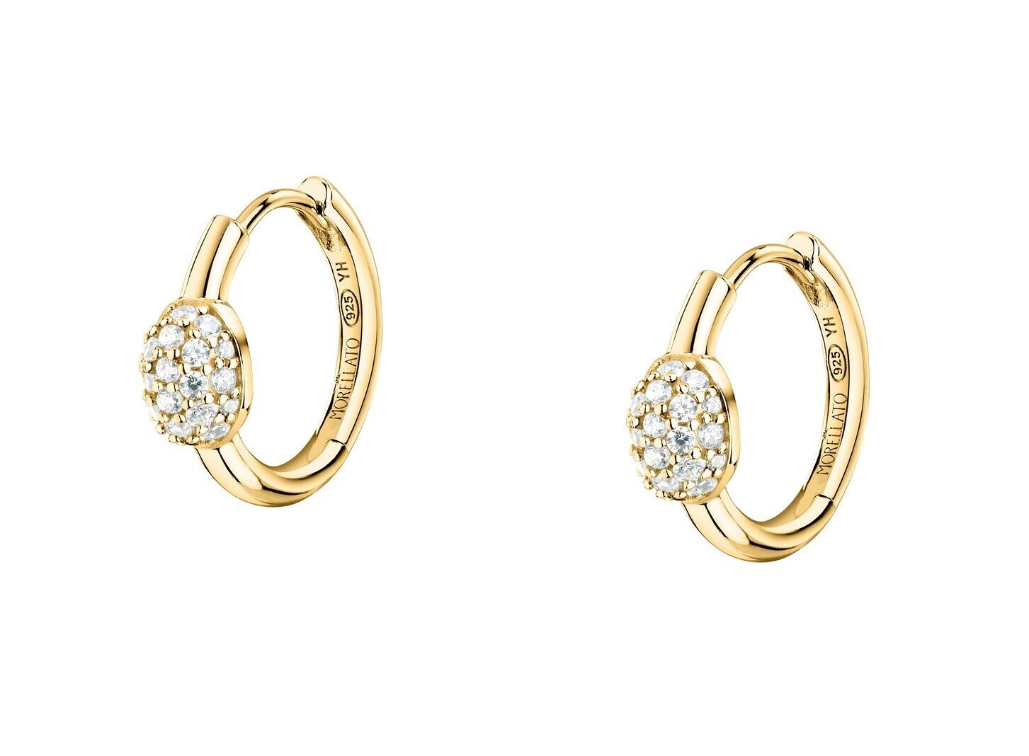 Morellato Pozlátené kruhy s kubickými zirkónmi Pave` SAZB17