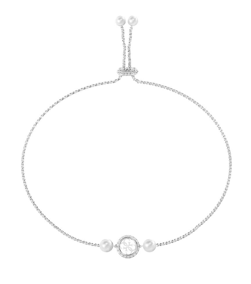 Guess Elegantný oceľový náramok Tiny Pearly JUBB05520JWRHT/U