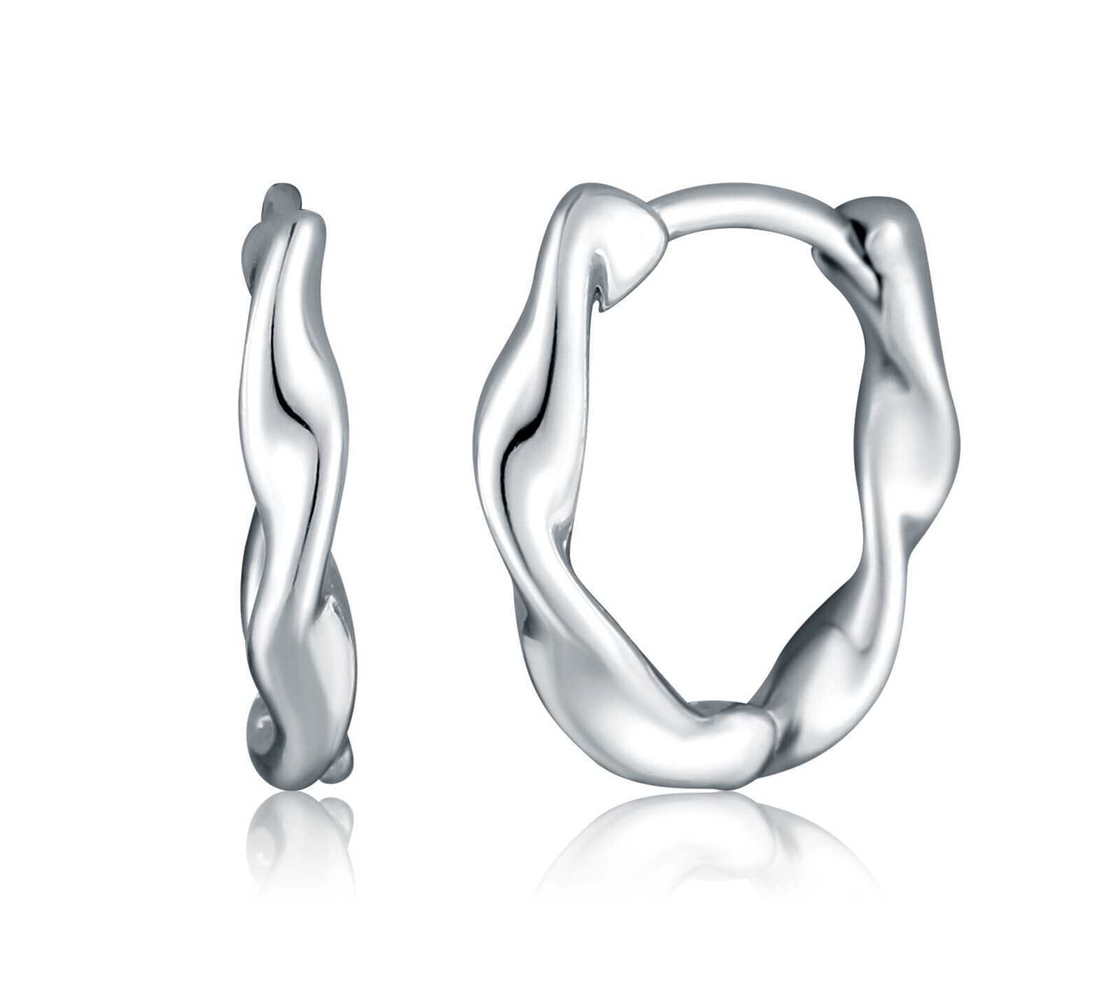 JVD Vlnité strieborné kruhy SVLE2730X860000