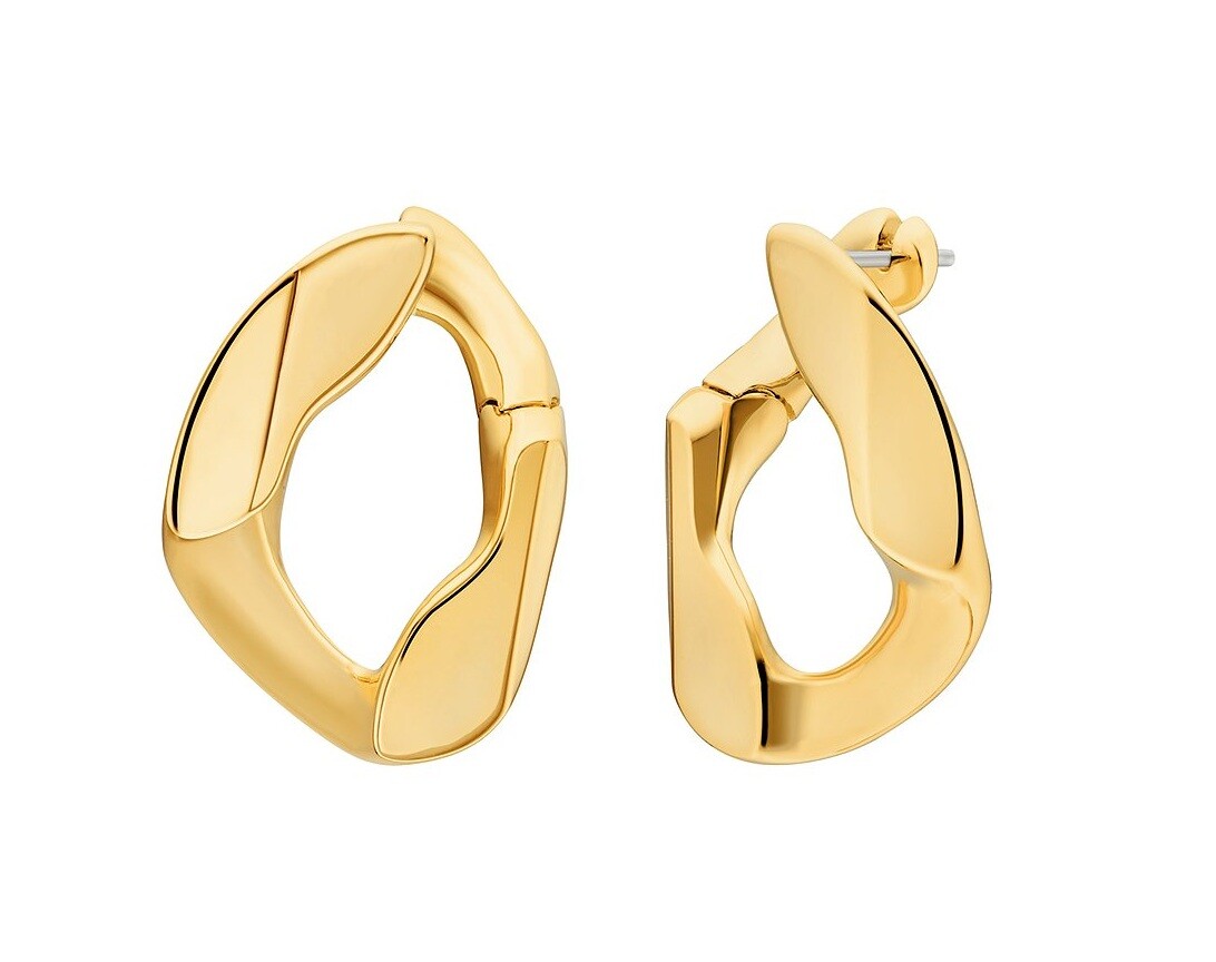 Michael Kors Originálne pozlátené náušnice Statement Link MKJ842100710