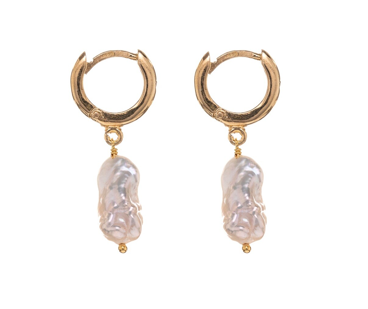 Alisia Elegantné pozlátené náušnice s barokovou perlou AL4683.01.000