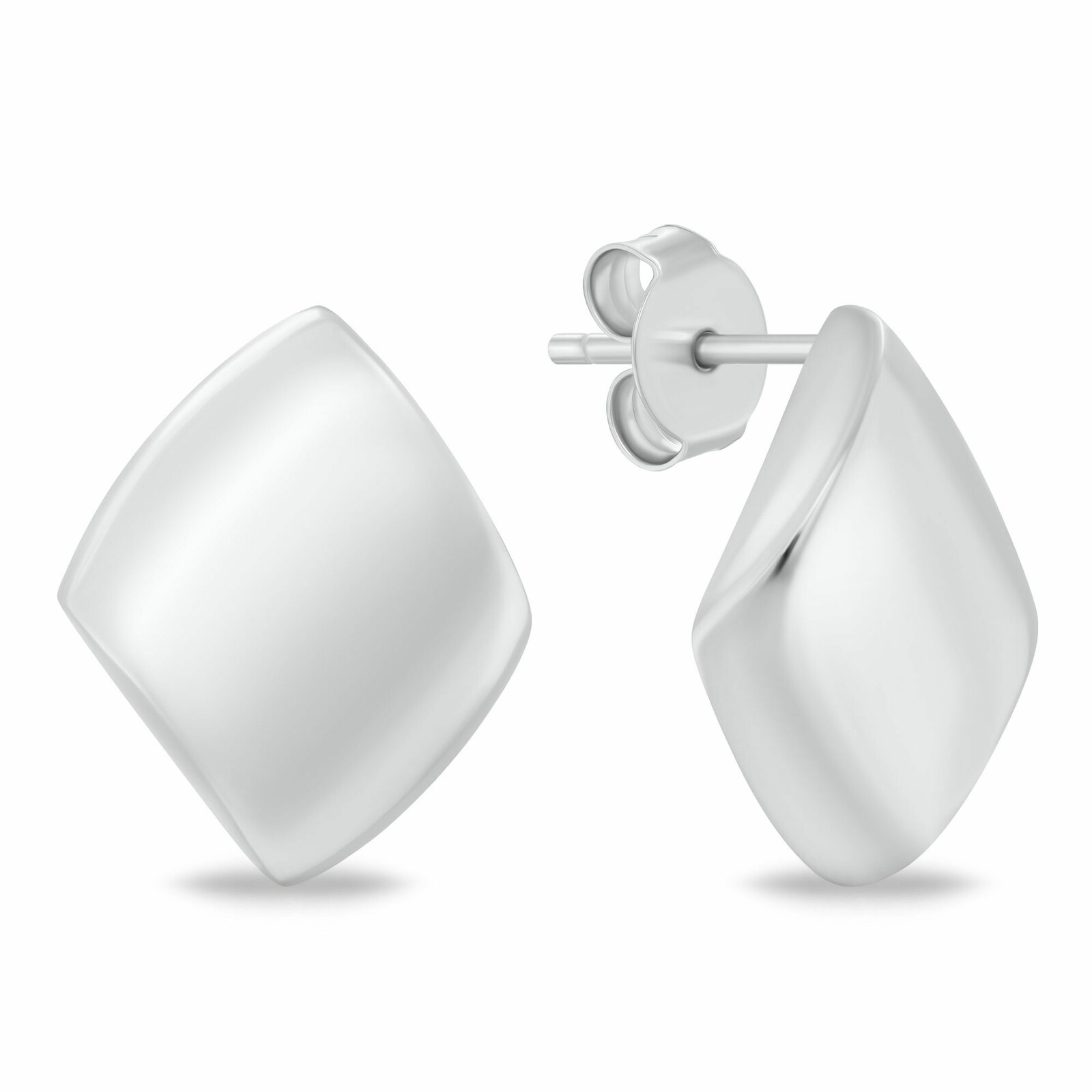 Brilio Silver Elegantné minimalistické náušnice zo striebra EA1218W