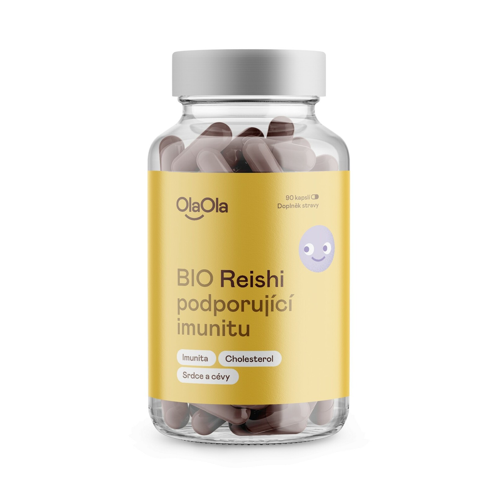 OlaOla BIO Reishi podporujúci imunitu 90 kapsúl